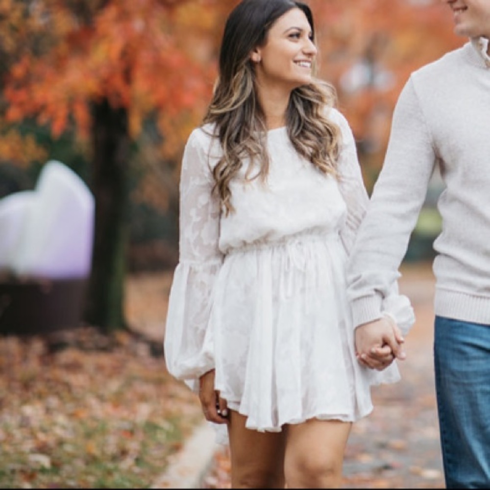 🤍White Floral Dress🤍